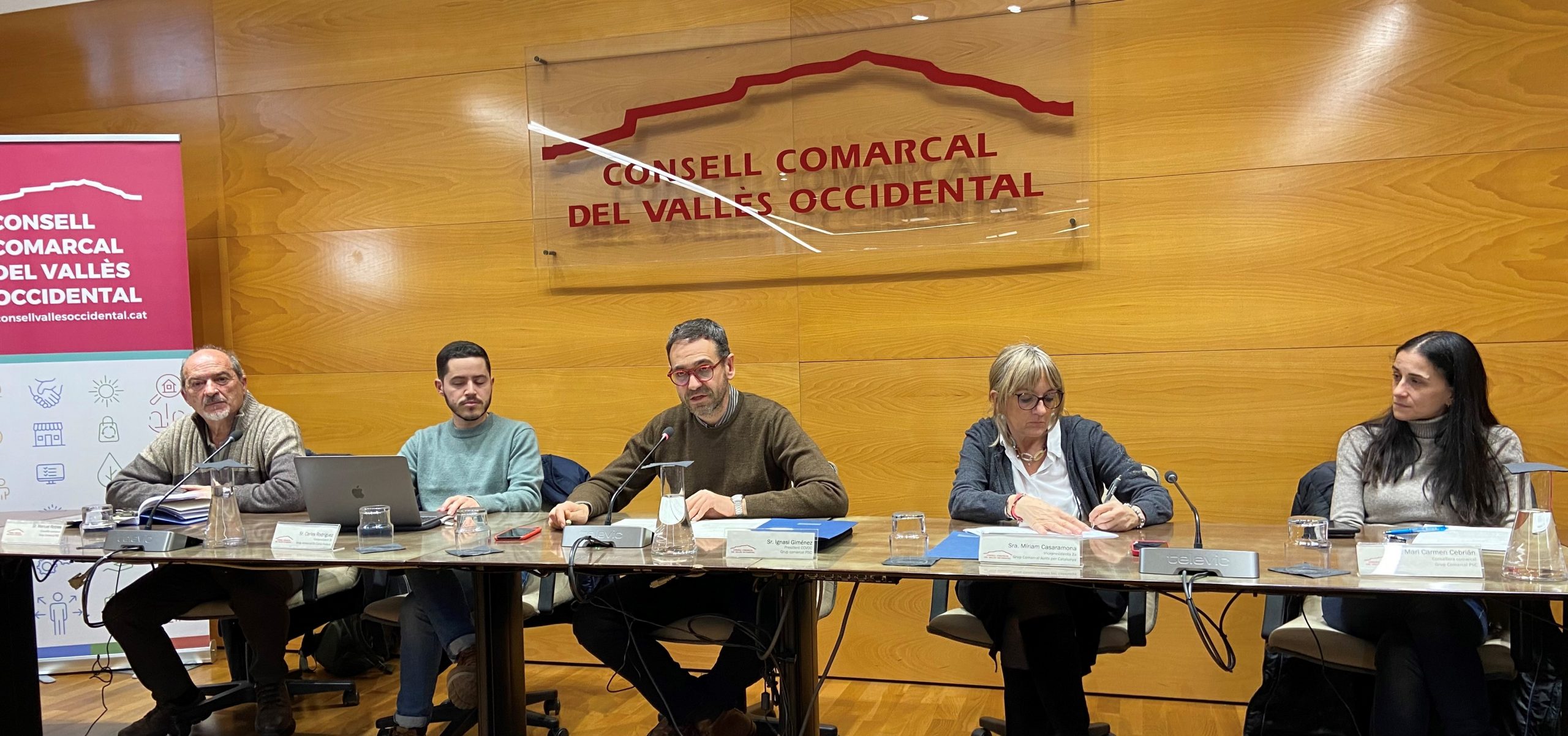 El govern comarcal durant la sessió del Ple del 19 de gener de 2023